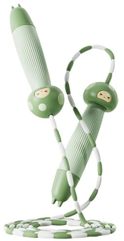 QRONCES Beads Jumping Rope Adjustable Segmented Fitness Skipping Rope for Women Man Kids Keeping Fit Workout and Weight Loss