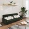 LAPOOH Schlafsofa 2-Sitzer Dunkelgrün Samt, Loungesofa, Sofas & Couches, Relaxsofa, Couch für Wohnzimmer - 375739