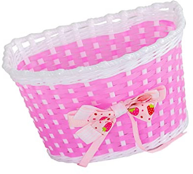 Cndiyald Fahrrad vorne Korb Kinder Fahrradkorb Fahrrad Bike Frontladung Ersatzkorb mit Bowknot Bike Accessoire