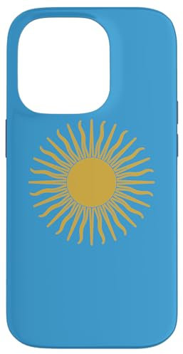 Hülle für iPhone 14 Pro Sol de Mayo Goldenes Sonnenblau
