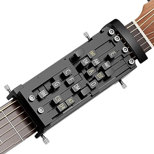 Gitarren Akkord Trainer, Gitarrenhilfe Für Akkorde, Gitarren Akkorddrücker, Gitarren Akkordwechsler Werkzeugset, Akustische Gitarren Akkordwechsler Trainer Lerntools, Gitarrentrainer Tool