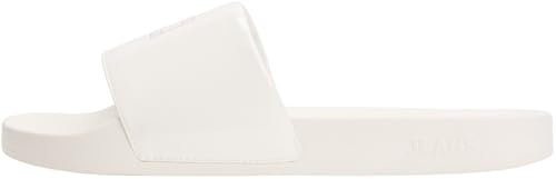 Tommy Jeans Women's Flag Pool Slide Patent En0En02901, White (Ivory), 5 UK