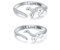Flyow Dinosaurier Paar Ringe 925 Sterling Silber Niedliches Offen Dinosaurier Ring für Ihn und Sie Set Passende Herz Versprechen Ringe I Love You Verlobungs und Ehering
