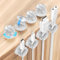 8 Stück [360°Drehbar] Magnetischer Kabelhalter Kabelmanagement Kabelclips, Nearockle Verbesserter Starker Magnetischer Selbstklebender Kabel Organizer für Schreibtisch, Nachttisch (Transparent)