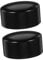 Angoily 2pcs Sturdy Stainless Steel Handrail End Caps Black Stair Handrail End Caps for PVC/Wooden