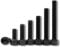 ORTAVA 50 Stück Zylinderschrauben mit Innensechskant, M3x8 Innensechskant Schrauben Vollgewinde DIN 912 / ISO 4762 Legierter Stahl (Schwarz)