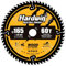 Hardwin Lame de Scie Circulaire 165mm 60 Dents ATB Carbure Tungstène, Alésage 20mm, Compatible Scies sur Table/Portatives/Sur Rail