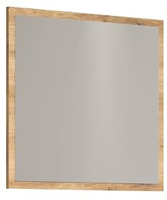 trendteam smart living Esteban Wandspiegel Eiche Garderobenspiegel mit Eichefarbener Umrahmung 80 x 70 x 2 cm Vielseitig Einsetzbar
