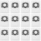 12 x KFI 357 Staubsaugerbeutel Kompatibel mit WD2Plus WD3 KWD1 KWD2 KWD3 MV3, WD3.200-WD3.800M/SE4001/SE4002 Staubsauger,Ersetzt 2.863-314,von Covienapp