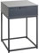 HAKU Möbel Konsole, anthrazit, schwarz, Metall, Spanplatte - Maße: B 40 x H 60 x T 40 cm, Style: Modern