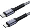 GHNTJAP USB C to Micro USB Cable 0.5M,Micro USB to USB C Cable Braided USB Type C to MicroUSB Android Charger Cable Compatible with Galaxy S7/S5/J3/J5/J7,Motorola,Nokia,LG,HTC - Grey