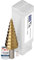 AM-Zerspanungstechnik Broca escalonada HSS TiN 4-20 mm, broca cónica para metal, madera y plástico, broca peladora para chapa, broca escalonada de metal (diámetro 4-20 HSS-TiN)