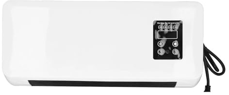 Wall Mounted Electric Heater Adjustable Two Modes Portable Touch Screen Wall Mounted Hot Air Blower Bathroom Heater For Home Bedroom