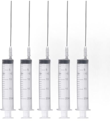 EIMSOAH Druckerpatronen-Nachfüllset, Praktisch, 5-teilige 20-ml-Spritze mit 5-teiliger Nadel für zu Hause