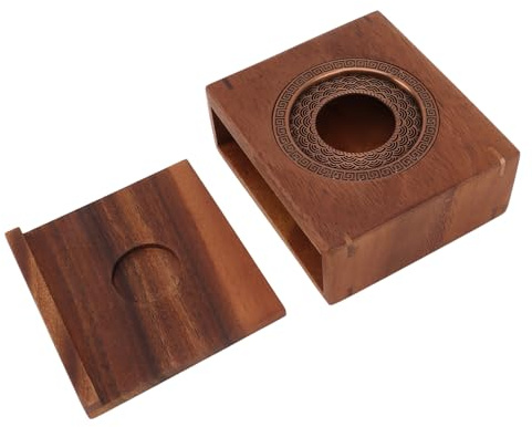 Generic Chauffe-thé à Bougie de Style Japonais, Théière en Noyer, Tasse Commune, Chauffe-thé pour la des Saveurs, Poids 405g