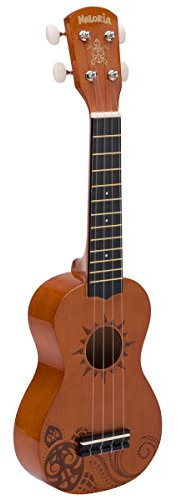 Melokia, Artisan Series Ukulele mit 4 Saiten, Insel-Design, (ARTUKIAS)