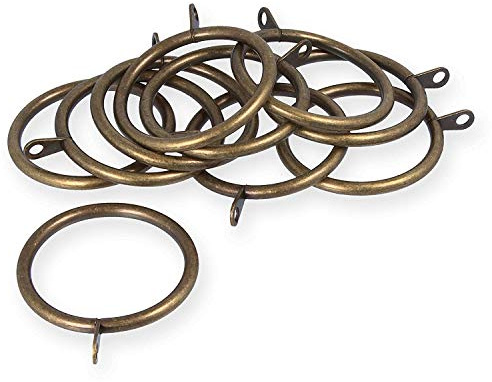 Bulk Hardware bh06184 Gardinen Stange Ring Feste Eye Messing metalinner Dimension 50 mm, Set 8 Stück