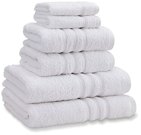 Catherine Lansfield Zero Twist 6 Piece Towel Bale White