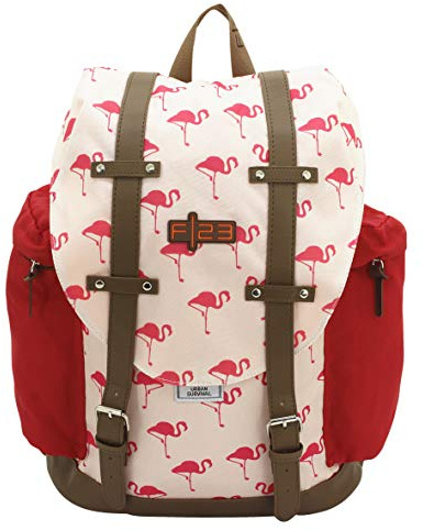 Friedrich|23 Rucksack, F23, Flamingo, Polyester, beige/Koralle Rucksack, 42 cm, 22.0 Liter, Beige/Koralle