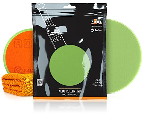 ADBL Roller Pad-R Final Finish Polierpad - Polierschwamm für Ø150mm Stützteller - Profi Polierpad mit Klettverschluss - Polierschwamm, Auto Polieren, Schwamm Polierteller