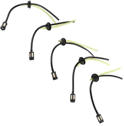 5 Piezas Manguera de Combustible de Motosierra,Conjunto de Manguera de Combustible de Desbrozadora con Filtro de Combustible del Tanque