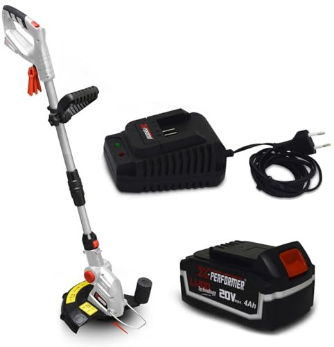 Coupe bordures à batterie 20V - X-Performer XPCB20LI-T - Tête de coupe 5 positions + Batterie 4 Ah et chargeur