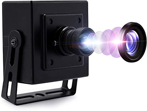 13 Megapixel USB Camera No Distortion Fixed Focus Webcam with Aluminum Case HD Webcamera MJPEG 15fps 3840x2880 Sony IMX214 Sensor USB with Camera for Computer PC Laptop Desktop,Support Most OS