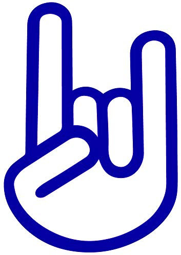 Aufkleber Devil Rock 'n' Roll Hand Musik Bands Rocker Teufel Sticker ca. 15x10cm Autoaufkleber JDM Stickerbomb Tuninmg Moped Motorrad Oldschool