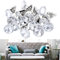 TsunNee Kristallkopf-Polsternägel, dekorative Polsternägel für Sofa, Bett, Kopfteil, Wand, Möbel, DIY, Basteln, Dekoration (20 mm, Silber)