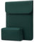 MOSISO Protective Laptop Case 13 inch, 13 inch Laptop Sleeve Compatible with MacBook Air M4 M3 M2 M1 2025-2018/Pro 13 M2 M1 2025-2016,Surface Pro, Faux Suede Leather Case with Small Bag, Peacock Green