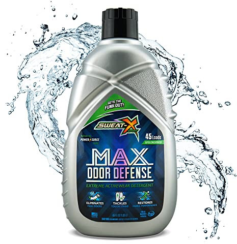 Sweat X Sport Max Odor Defense Extreme Detergente de ropa deportiva