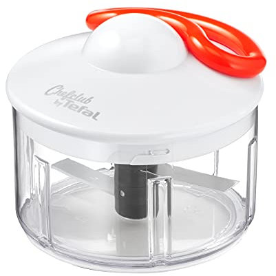 Tefal Chefclub by Tefal Hachoir 5 secondes 500 ml, Lames acier inoxydable, Hache et mélange parfaitement, Pesto, Houmous, Guacamole, Gaspacho, Oignons, Herbes, Noix, Facile à nettoyer K1740405