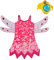 Lito Angels Mia and Me Kostüm Kleid Kinder Mädchen mit Flügel und Armreif Verkleidung Cosplay Pink Größe Gr. 8-9 Jahre 134