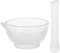 UKCOCO Mini Pestle and Mortars Set: 75mm/2.95 Glass Pestle and Mortars Small Pestle and Mortars Bowl for Kitchen Spices Garlic Nuts Herb Pesto