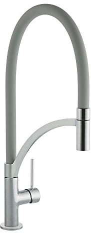 Cookology Giglio Pull Out Tap - Single Lever Kitchen Tap (Brushed Graphite Grey)
