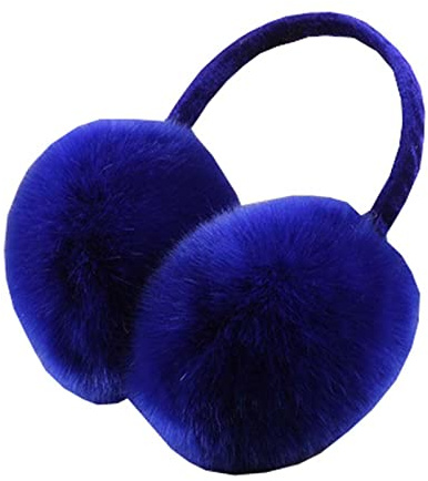 Cache-oreilles d'hiver, mode réglable pour le temps froid, cache-oreilles pour femmes et filles (bleu)