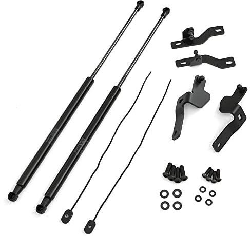 Hyundai Motorhaubendämpfer vorn, 2-teilig, Schwarz, TÜV-geprüft, Gasdruckfeder, K4070ADD00, i30 (PD), i30 Facelift, i30N, Nachrüstung, Original Hyundai Zubehör