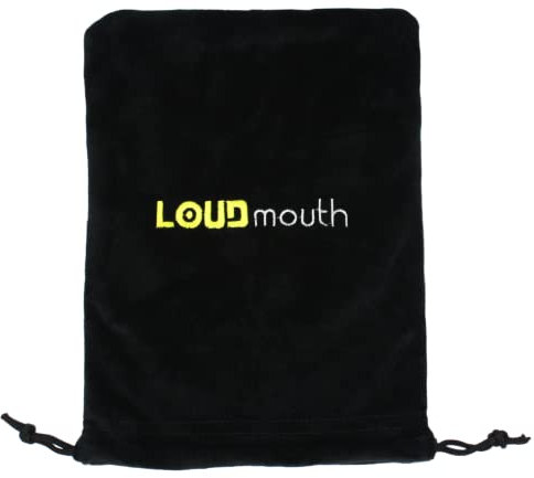 LOUDmouth Soft Velvet Studio Microphone Carry Bag | Podcast Mic Pouch Dust Cover with Drawstring | Protect from Dust, Dirt, Scratches | 12 x 8.5