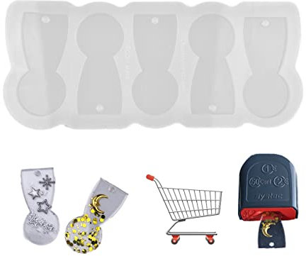 Chooseyours11 Lot de 5 jetons en silicone pour chariot de courses - Dissolvant pour chariot à faire soi-même