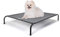 Nobleza Hundeliege Outdoor, Erhöhtes Hundebett Kleine Hunde, für Draußen Camping, Kühlendes Erhöhtes Hund Haustierbett, Haustierliege Waschbar und Robuster, Grau, S, 87x65x20CM