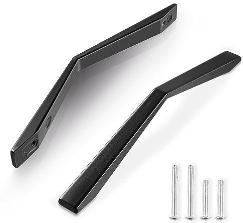 Niviy 10 Pack Cupboard Handles Kitchen Door Handles, 128mm Hole Centre Metal Handle Furniture Drawer Pulls Black Wardrobe Knobs