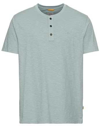 camel active Herren Henley T-Shirt mit Knopfleiste