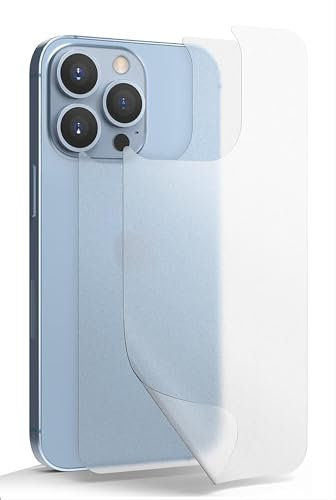 GIOPUEY Protector Trasero Compatible con iPhone 13 Pro MAX, Textura Mate TPU Suave Delgado Materiales iPhone 13 Pro MAX Protector de Pantalla Trasera - Translucent 2 Pack