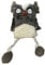 Mojawo Hochwertiges kuscheliges Plüschkissen Kinderkissen Kinder Dekokissen Eule Sofakissen Kuschelkissen 30x20cm, Farben:Grau