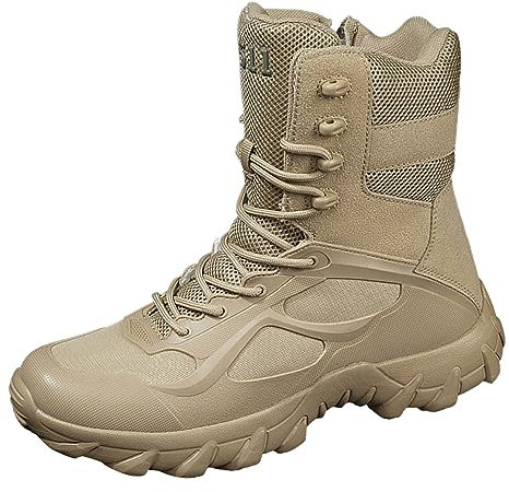 Scarpe Uomo Invernali Alti da Caccia Scarpe Invernali Impermeabili Montagna Doposci Foderato Imbottiti Scarponcini Antipioggia Stivali Militari Scarpe Trekking Scarpe da Neve Outdoor