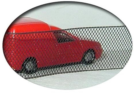 modellbahn-exklusiv Maschendrahtzaun 1cm Höhe, Bausatz für Spur Z, N, TT, H0