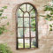 Coopers of Stortford 70cm Arched Antique Bronze Effect Garden Mirror Fence Wall Shed