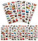 Cars 3D Aufkleber für Kinder & Kleinkinder, 500+ Geschwollen Stickers, Lightning McQueen 3D Sticker für Fahrrad Skateboard Gepäck Laptop Aufkleber, Geeignet für Erwachsene Kinder(30 Bogen)