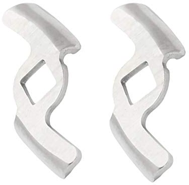 2 Pezzi Tritacarne Lama in Acciaio Inossidabile 304 Piastra di Macinazione Disco Accessorio per 5# Tipo B Smerigliatrice Carne Pollame Utensili Utensili da (Due coltelli
