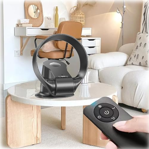 Silenzioso Domestico Ventilatore A Muro Ventilatore Da Parete Senza Pale Oscillante Di 120 ° Ventola Oscillante A 80 Gradi Per Scrivania Potente 26 W Ventilatori Da Parete Pieghevole Per Terrazza(Volt
